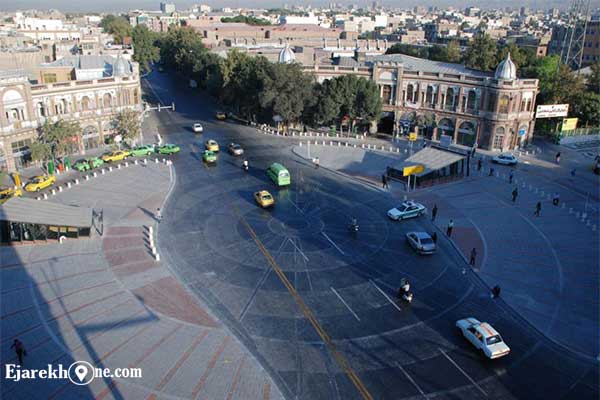 عکس هوایی از میدان حسن آباد
