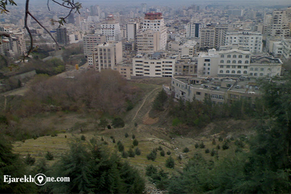 بام تهران در منطقه ولنجک