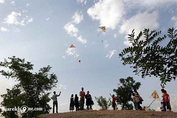 پرواز بادبادک ها در پارک پردیسان|اجاره خونه
