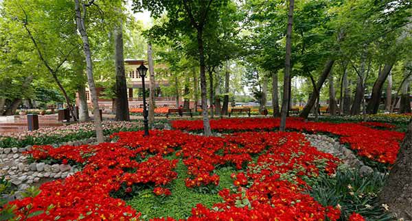 بوستان باغ ایرانی ده ونک - باغ ایرانی لاله ها:اجاره خونه